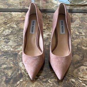 Nude Pink Suede Steve Madden Pumps